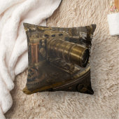 スチームパンクカメラ装飾用クッション クッション (ブランケット)