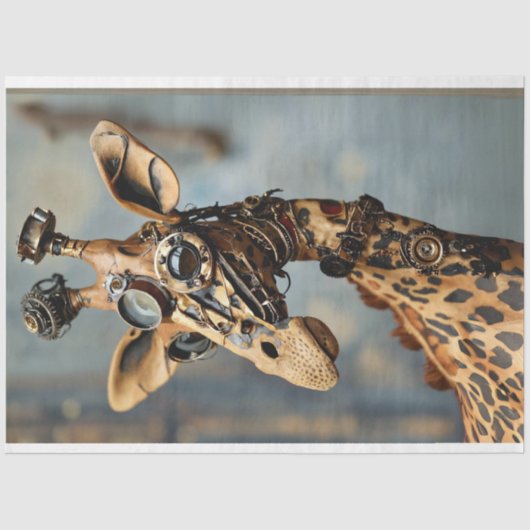 スチームパンクカメルギアのデコパージュ 薄葉紙 (正面)