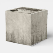 スチームパンクカーニバルトップハット結婚式の引き出物ボックス フェイバーボックス (裏面サイド)