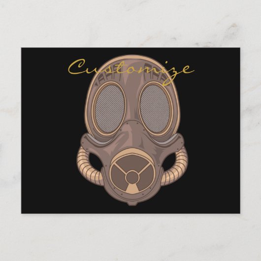スチームパンクガスマスクThunder_Cove ポストカード (正面)