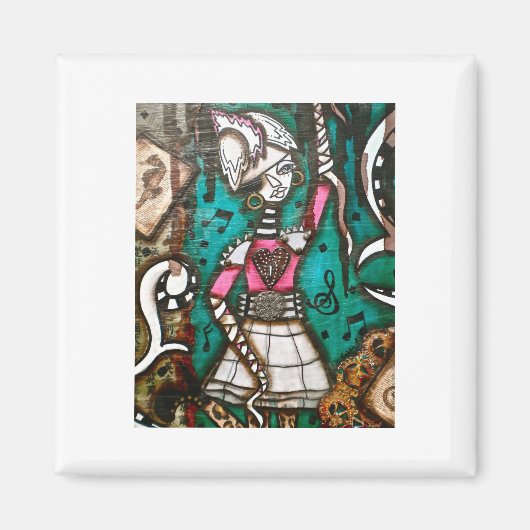 スチームパンクガール4 マグネット (正面)