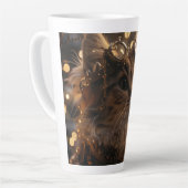 スチームパンクキットンデジタルアート カフェラテマグ (左アングル)