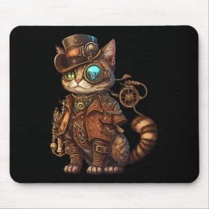 スチームパンクキャットキットン子猫スチームパンク マウスパッド