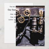 スチームパンクギアとゲージ 招待状 (正面/裏面)