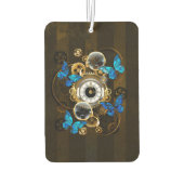 スチームパンクギアとブルーチョウ カーエアーフレッシュナー (裏面)