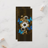 スチームパンクギアとブルーチョウ カード (正面/裏面インサイチュ)