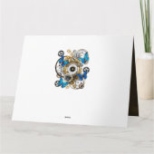 スチームパンクギアとブルーチョウ サンキューカード (裏面)