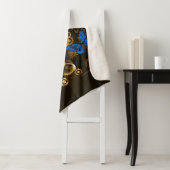 スチームパンクギアとブルーチョウ シェルパブランケット (インサイチュ)