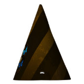 スチームパンクギアとブルーチョウ パーティーハット (右)