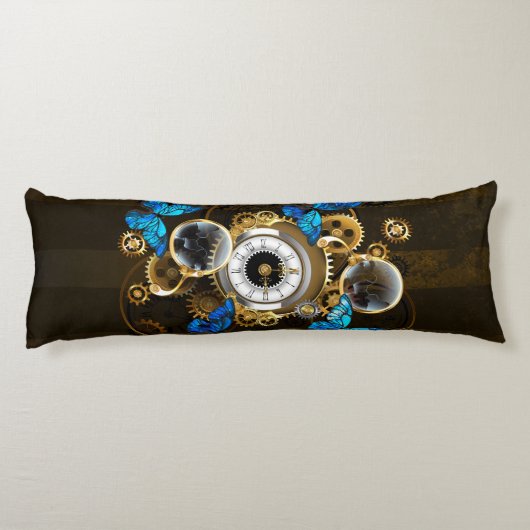 スチームパンクギアとブルーチョウ ボディピロー (裏面)