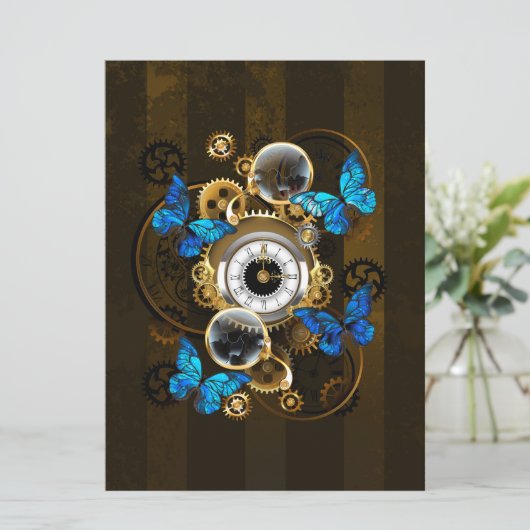 スチームパンクギアとブルーチョウ メニュー (スタンド正面)