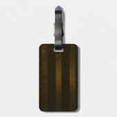 スチームパンクギアとブルーチョウ ラゲッジタグ (裏面縦)