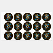 スチームパンクギアとブルーチョウ ラベル (シート)