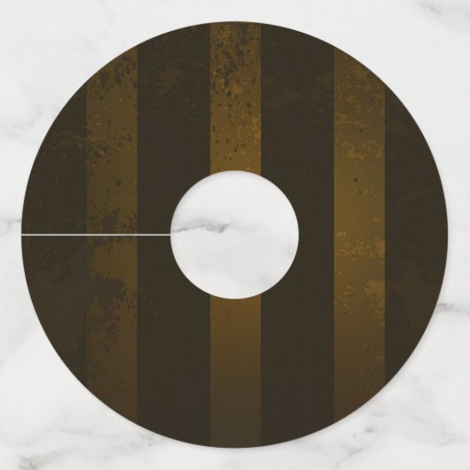 スチームパンクギアとブルーチョウ ワイングラスタグ (裏面)