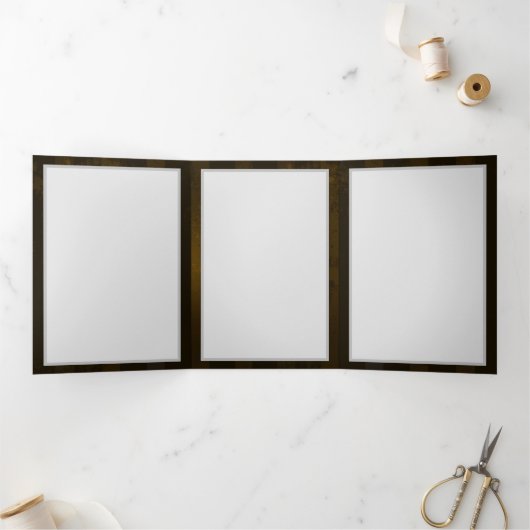 スチームパンクギアとブルーチョウ 三つ折り招待状 (内部)