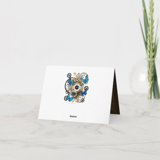 スチームパンクギアとブルーチョウ 案内状 (裏面)