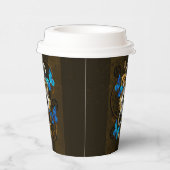 スチームパンクギアとブルーチョウ 紙コップ (右)