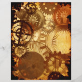 スチームパンクギアスクラップブック紙 (正面)