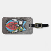 スチームパンクギア機械フクロウ ラゲッジタグ (正面横)