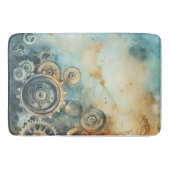 スチームパンクギア水彩 – 時計加工 バスマット (正面)