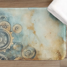 スチームパンクギア水彩 – 時計加工