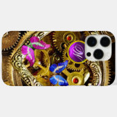 スチームパンクギア、宝石、蝶モノグラム Case-Mate iPhoneケース (裏面 (横))