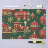 スチームパンククリスマスオーナメントティッシュペーパー 薄葉紙 (クラフト)