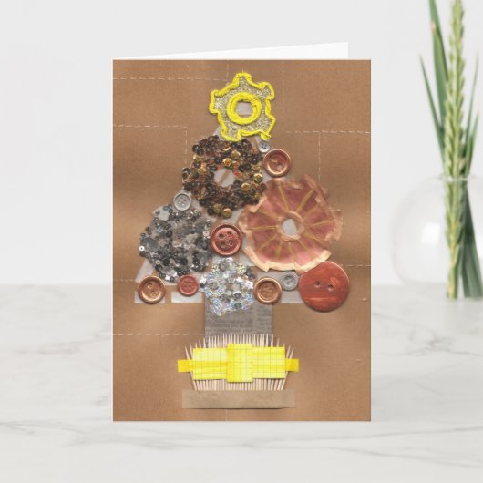 スチームパンククリスマスグリーティングカード シーズンカード (正面)