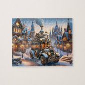 スチームパンククリスマスバスパズル ジグソーパズル (横)