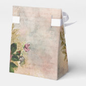 スチームパンクグラム |ピンクと金ゴールドのバラ素朴フローラ フェイバーボックス (裏面サイド)