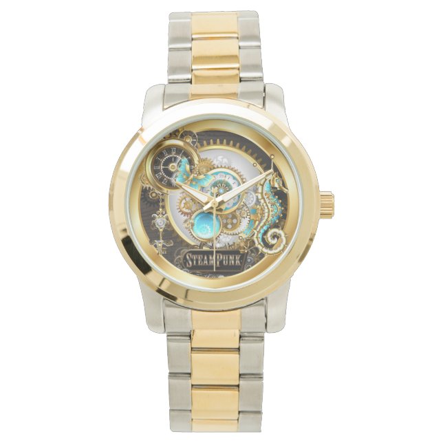スチームパンクコーグとシーホースの腕時計 腕時計 (正面)