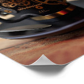 スチームパンクコーヒーカップ ポスター (角)