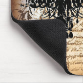 スチームパンクゴシックバタフライパリスヴィンテージシャンデリア マウスパッド (コーナー)