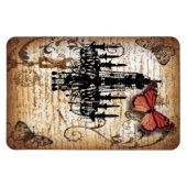 スチームパンクゴシックバタフライパリスヴィンテージシャンデリア マグネット (横)