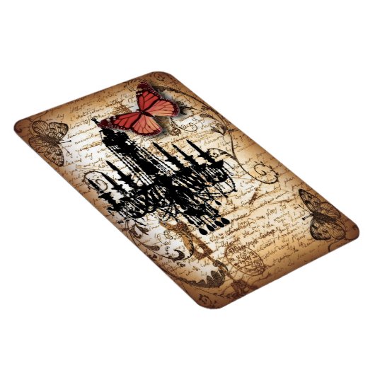 スチームパンクゴシックバタフライパリスヴィンテージシャンデリア マグネット (右側)