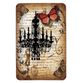 スチームパンクゴシックバタフライパリスヴィンテージシャンデリア マグネット (縦)