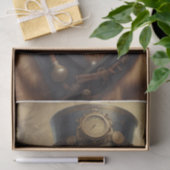 スチームパンクゴールデンレトリバー組織/デコページ紙 薄葉紙 (ギフト)