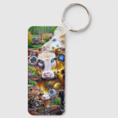 スチームパンクサイバー牛 キーホルダー (裏面)