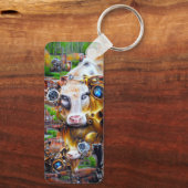 スチームパンクサイバー牛 キーホルダー (裏面)