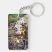 スチームパンクサイバー牛 キーホルダー (裏面)