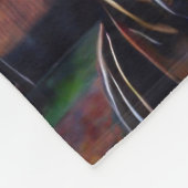 スチームパンクサイバー牛 フリースブランケット (角)