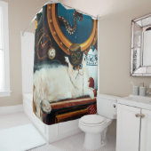 スチームパンクサブマリン猫ティー シャワーカーテン (インサイチュ)