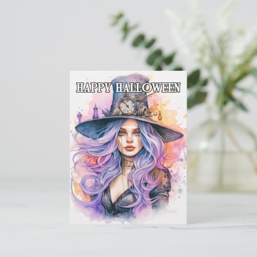 スチームパンクサレムウィッチハッピーハローウィン ポストカード (スタンド正面)