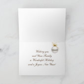 スチームパンクサンタとトナカイのクリスマスカード シーズンカード (内部)