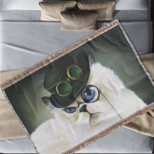 スチームパンクシャム系ペルシャ猫 スローブランケット