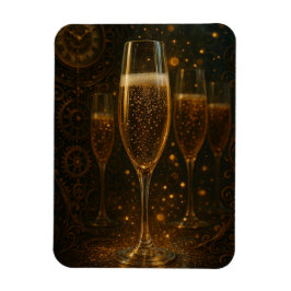 スチームパンクシャンパンおめでとう新年 マグネット