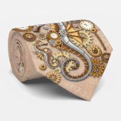 スチームパンクシーホースヴィンテージシュレアルアート ネクタイ (ロール)