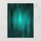 スチームパンクジュエリーウォッチを緑の背景 アドバイスカード (裏面)