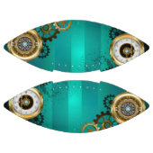 スチームパンクジュエリーウォッチを緑の背景 アメリカンフットボール (パネル)