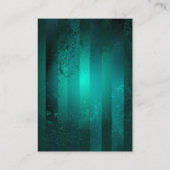 スチームパンクジュエリーウォッチを緑の背景 エンクロージャーカード (裏面)